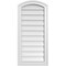 Ekena Millwork Arch Top Surface Mount PVC Gable Vent: Functional, w/ 2"W x 1-1/2"P Brickmould Frame, 16"W x 34"H GVPAR16X3402SF - alternate 1